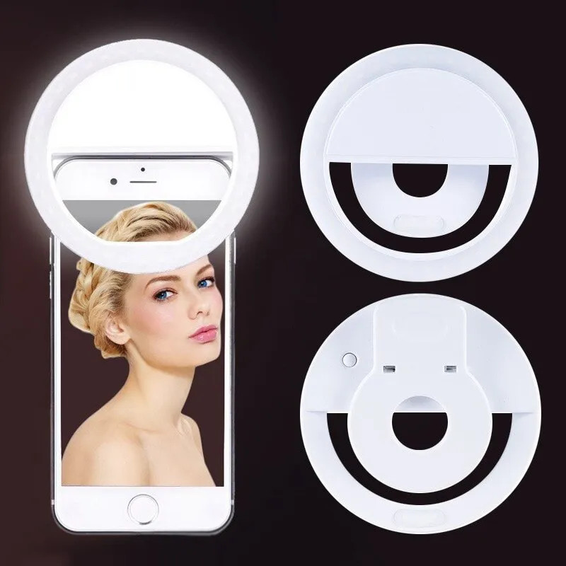 Photography Lighting Description - USB şarj edilebilir LED Selfie halka