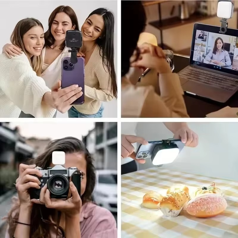 Photography Lighting Meter - Taşınabilir Klipsli Telefon Selfie Halkası Işığı,