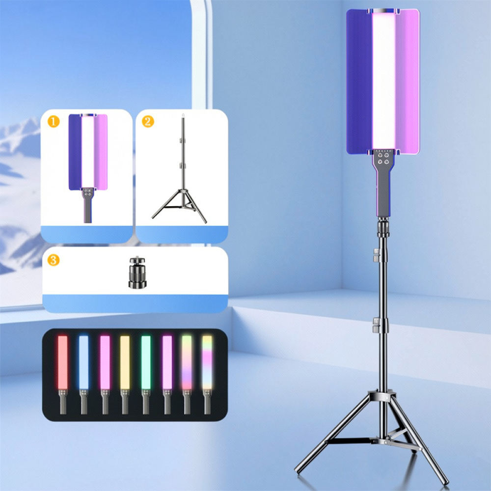 Photography Lighting Kit Portable - RGB Video Işık Çubuğu, Taşınabilir Fotoğraf